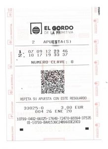 Билет за El Gordo