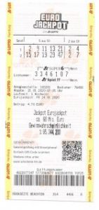 Eurojackpot tiket