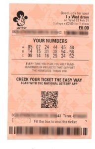 nopirkt Apvienotās Karalistes loterijas biļeti