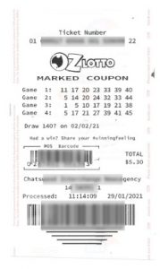 Oz Lotto Scheine