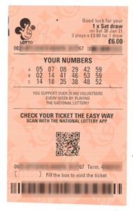 Mega Sena bilet de loterie